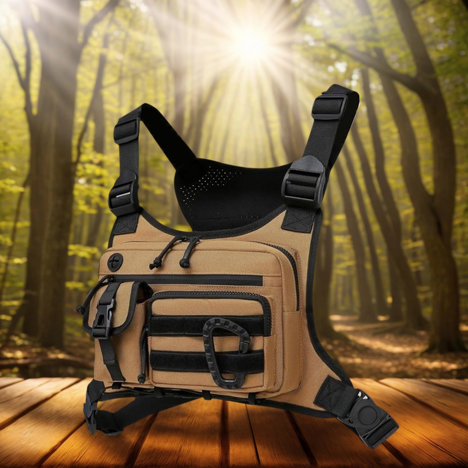 Tacticals Bolsa de pecho para correr entrenamiento senderismo chaleco táctico para hombres