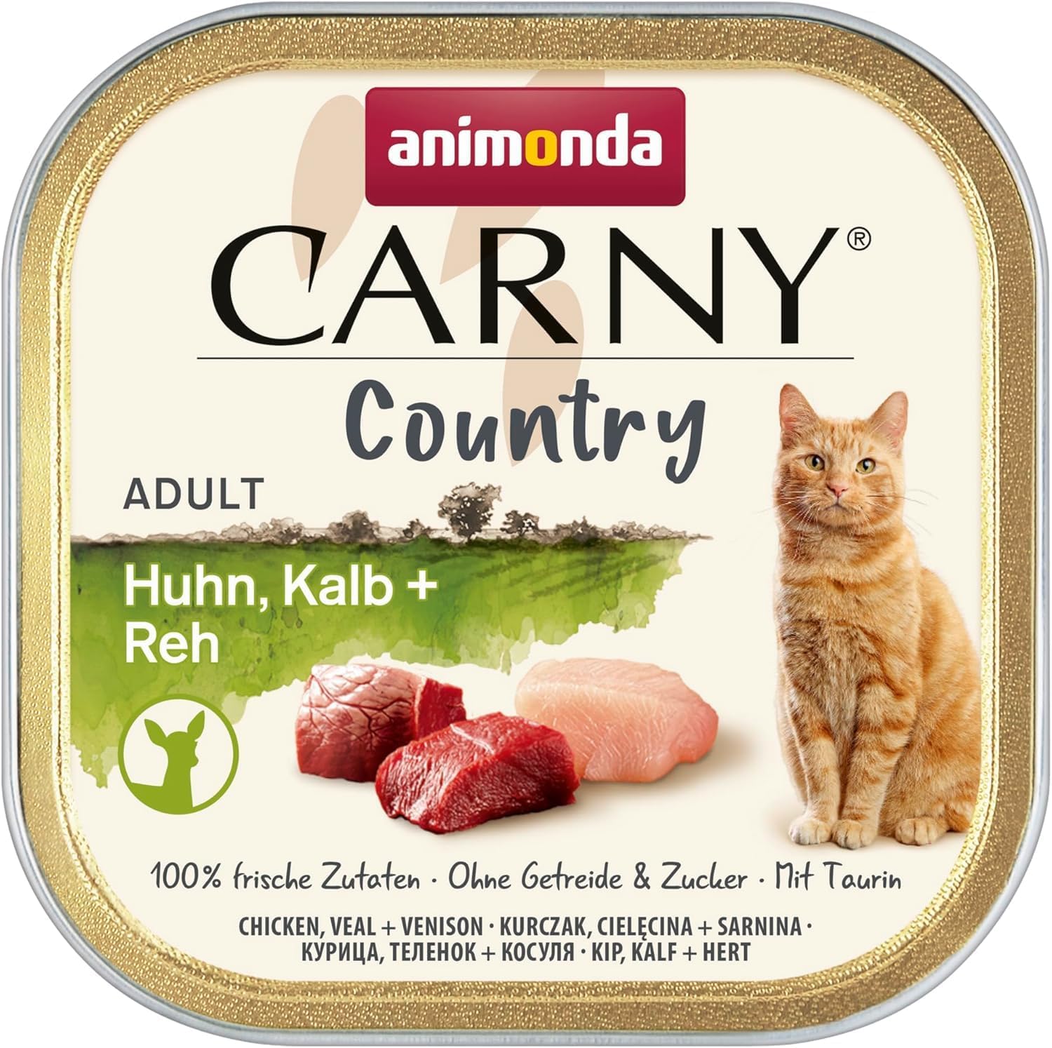 Animonda Carny Adult Корм для кошек, курица/утка/гусь/индейка, форель/телятина/косуля, 6x100 г