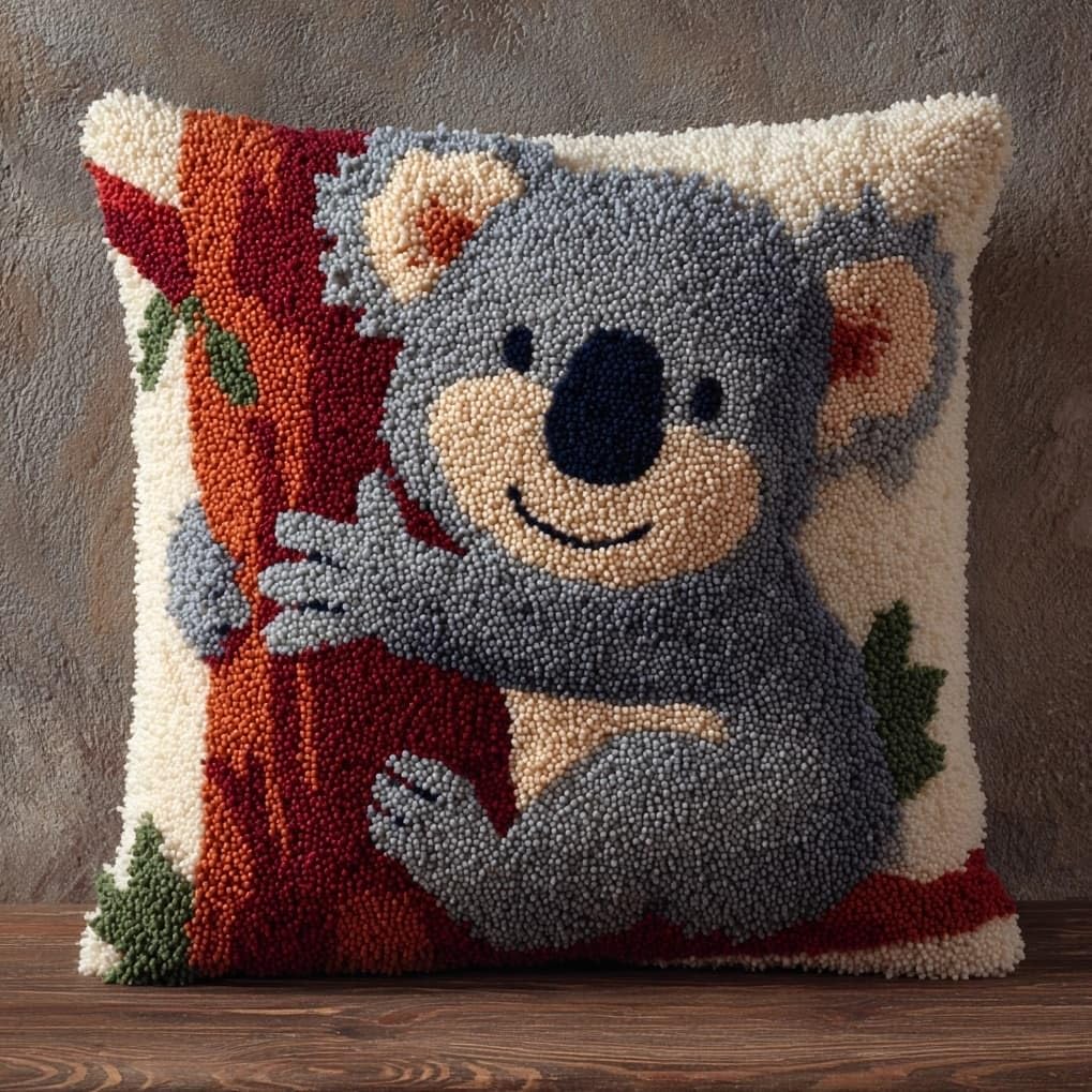 AxiangziK Latch Hook Cushion Kits for Adults,Animal Koala