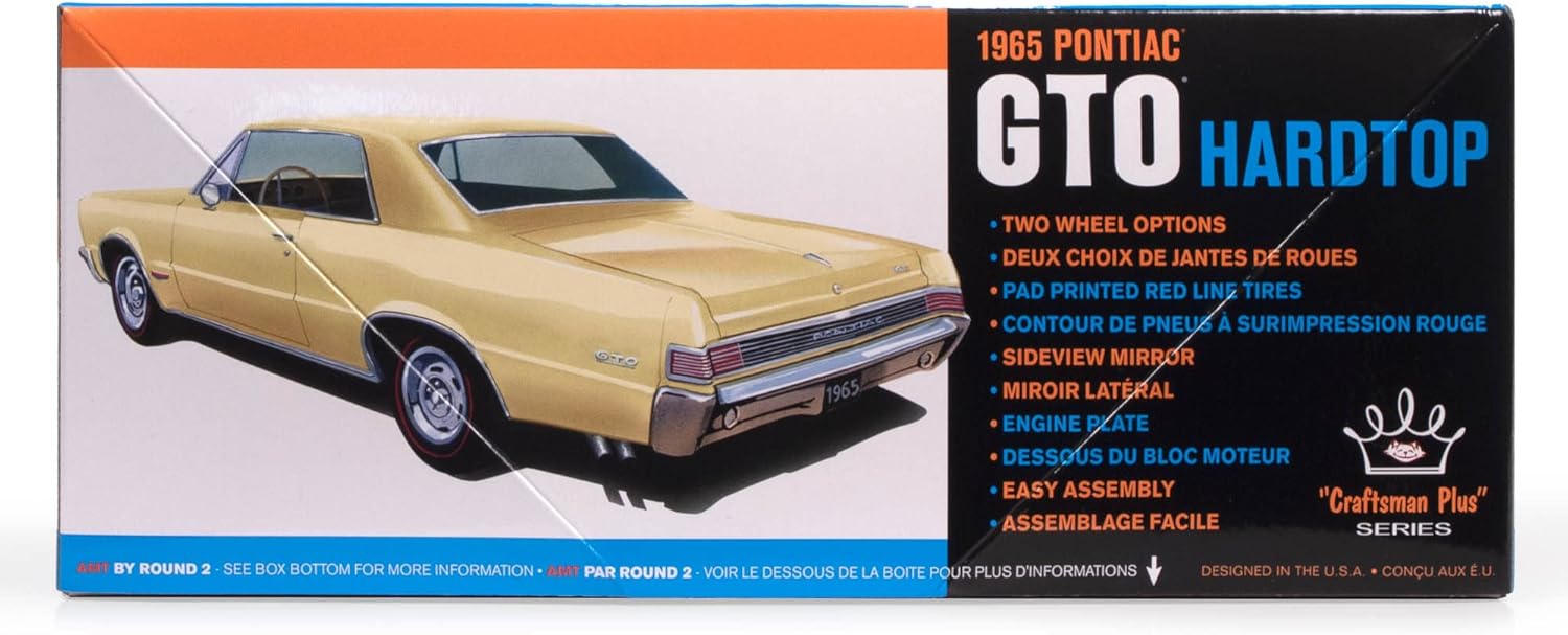 AMT 1965 Pontiac GTO Hardtop Craftsman Plus 1:25 Scale Model Kit - Image 5