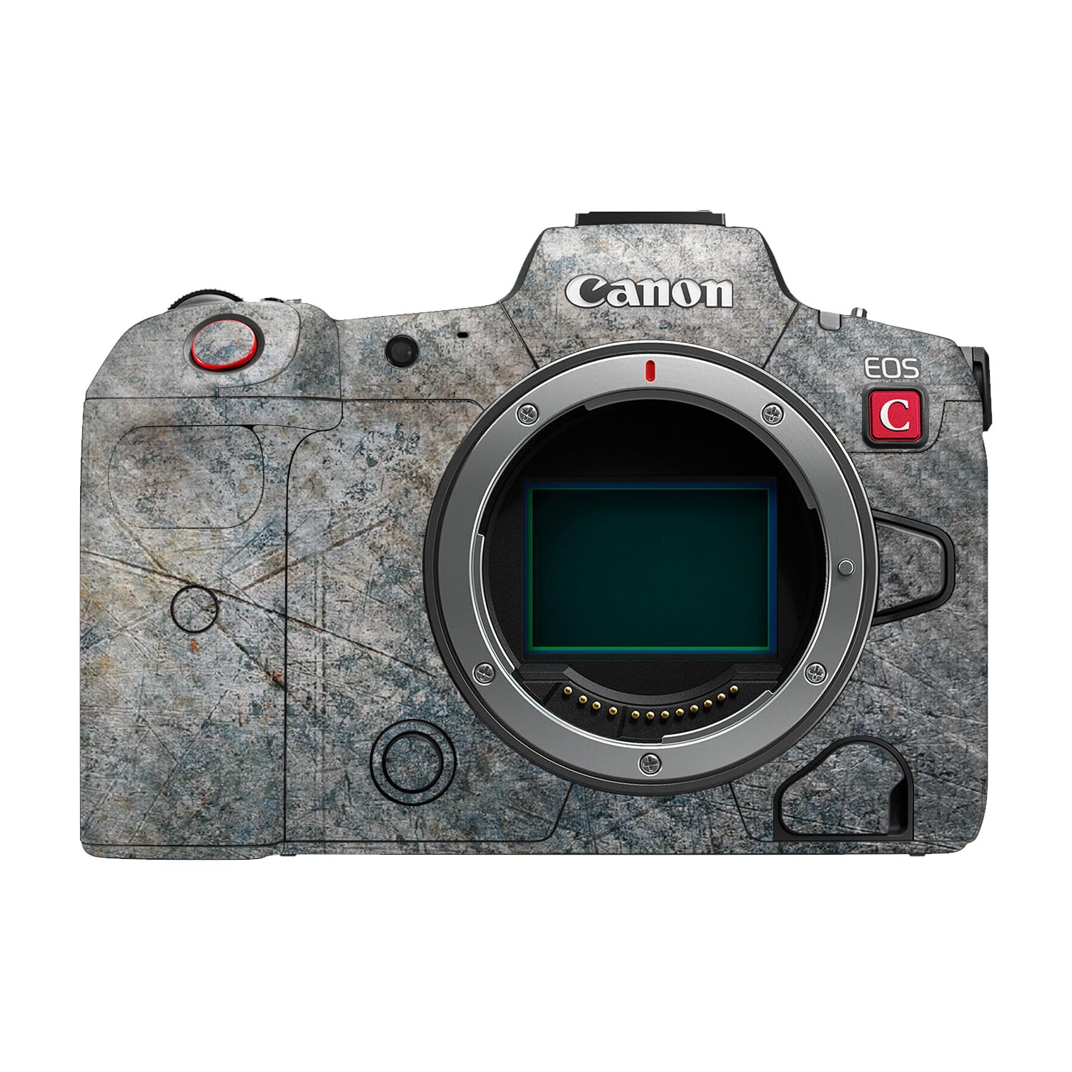 Carbon Fiber Camera Skin Compatible with Canon EOS R5C (2022) - Shadow Concrete - Premium 3M Vinyl Protective Wrap Decal Cover - Easy to Apply | Crafted in the USA by MightySkins