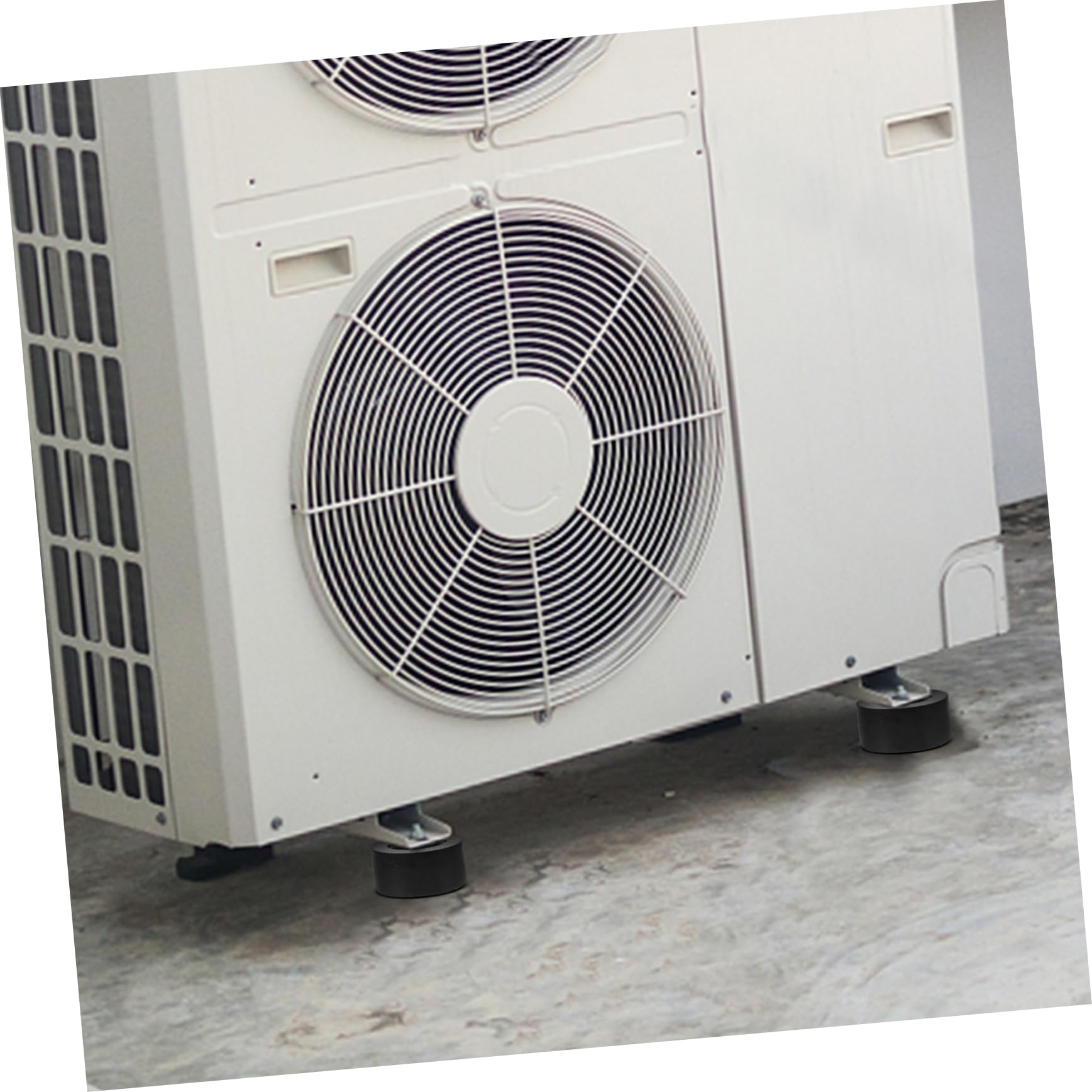 Operitacx Set 4pezzi Piedini per Climatizzatore in Gomma e Metallo Antivibranti Base Ammortizzante Antiscivolo per Condizionatore Esterno, per Balconi Atmosfera Estiva
