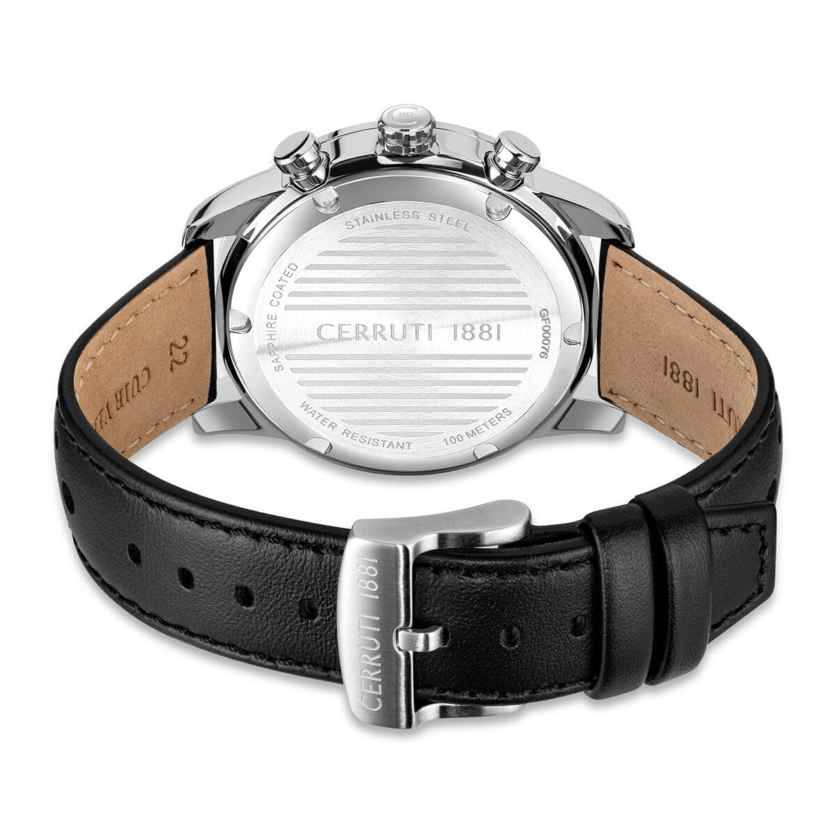 Cerruti 1881 - Armbanduhr Turchino - Quartz Uhrwerk - Gehäusedicke: 50.7 mm - Gehäusebreite: 44 mm - Edelstahl - 5 ATM