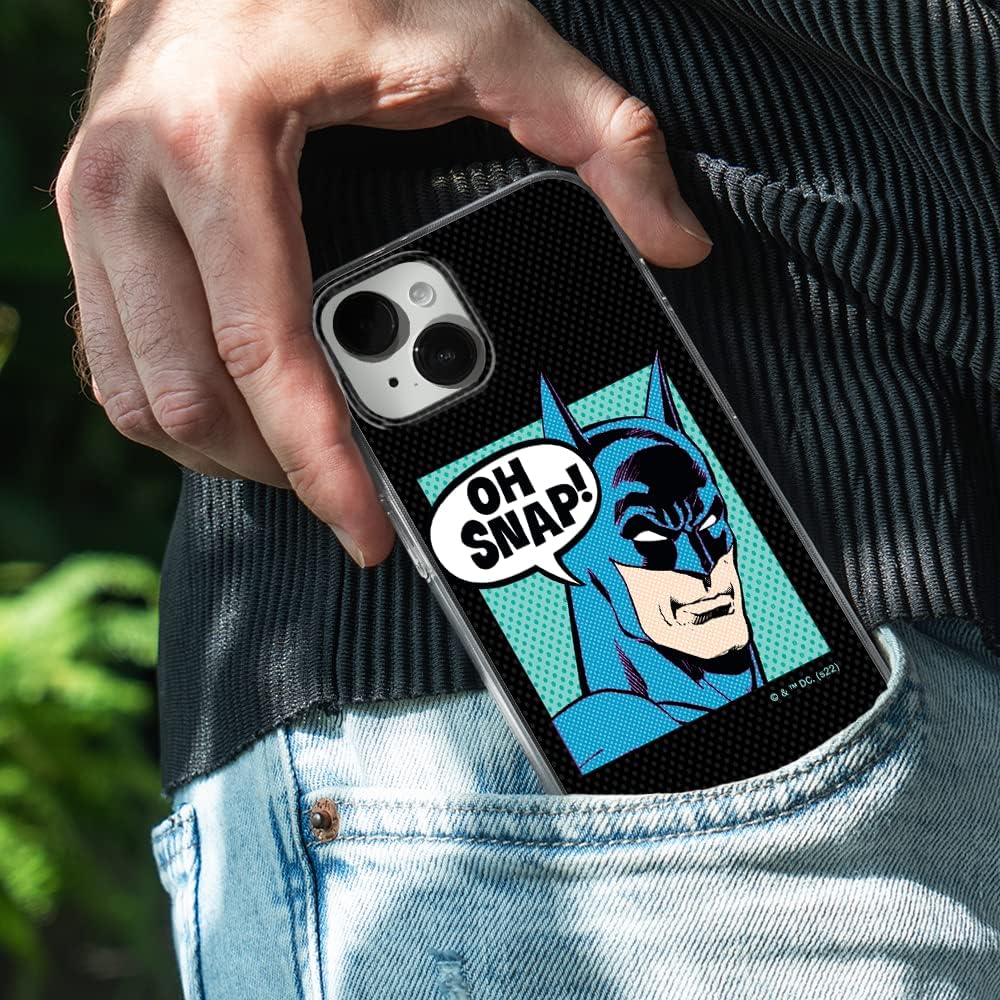 ERT GROUP Mobile Phone case for iPhone 14 Original and Officially Licensed DC Pattern Batman 038 optimally adapted to The Shape of The Mobile Phone, case Made of TPU
