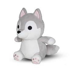 Avocatt Gray Wolf Plush Toy - 10 Inches Plushie Stuffed Animal - Hug and Cuddle with Squishy Soft