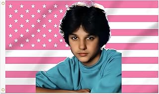 3x5 Foot Ralph Decorative Macchio Flag with 2 Brass Grommets for Indoor Outdoor, Double Stitched, Wall Hanging Tapestry Room Decor, College Dorm Decorations (Pink American, 3x5 ft)