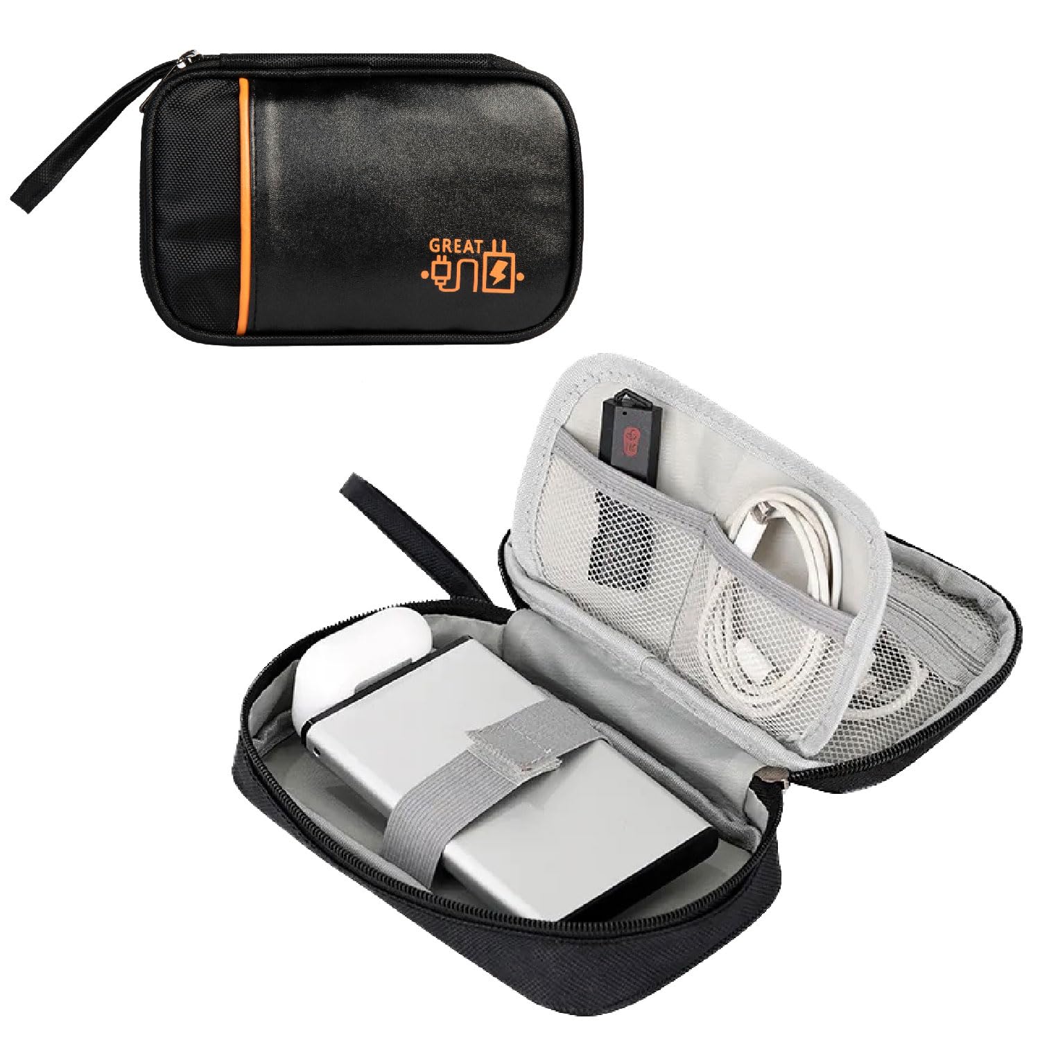Homestrap Accessories Storage Bag| Portable Organizing Case (Black) (B0C77XPGDP) Amazon Price History, Amazon Price Tracker
