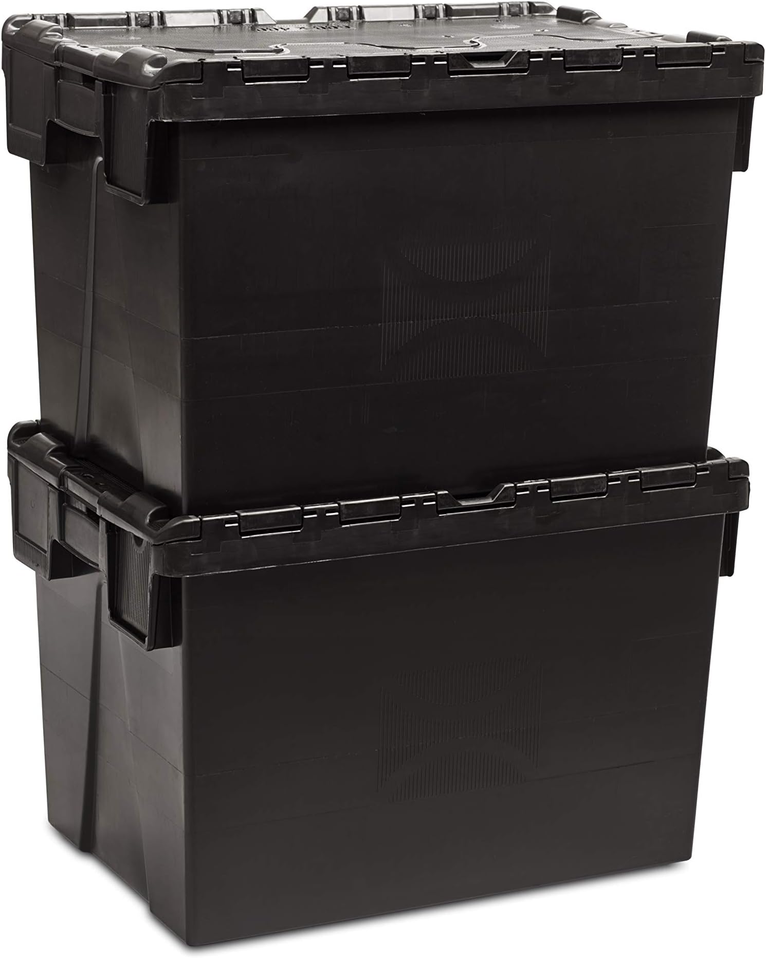 Sponsored Ad – 2x New 54 Litre Large Plastic Lidded Crate Office Storage