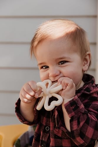 Miniatura 8 de Haakaa Juguete mordedor de trébol de silicona, juguetes de dentición de silicona de grado alimenticio para bebés de 3 a 6 meses, 6 a 12 meses,
