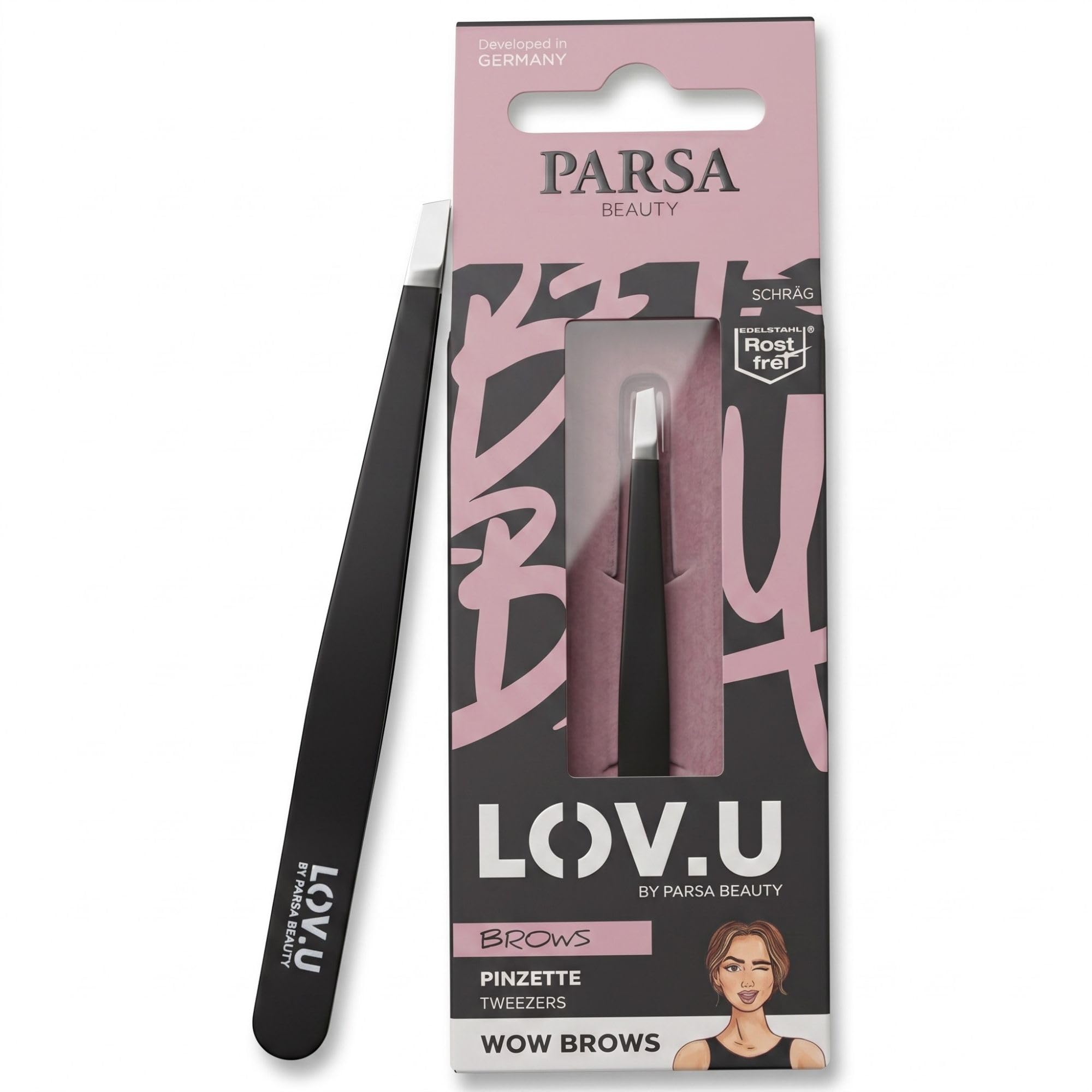 PARSA Beauty LOV.U Tweezers Slanted