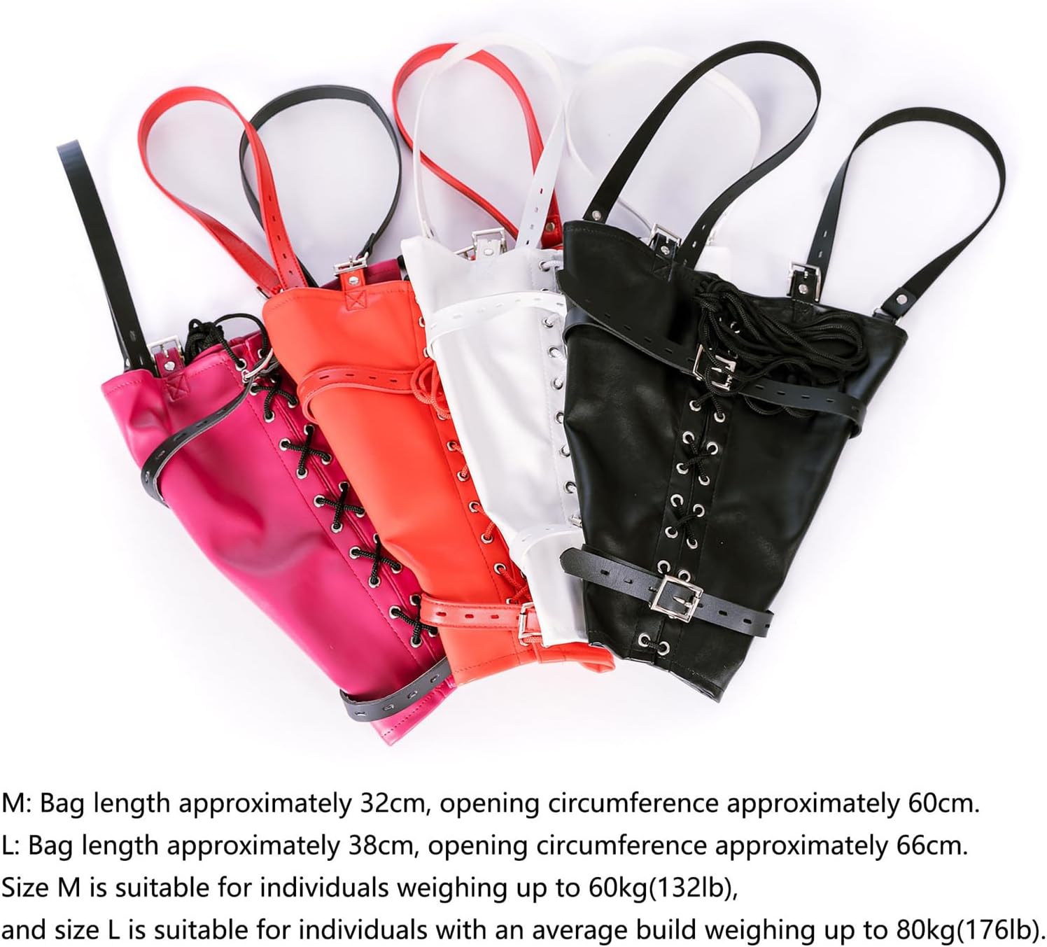 PU Leather Bondage Harness Straight Jacket Body Leather Strap Novelty Fancy Uniform Clubwear Lingerie Accessories,01,L