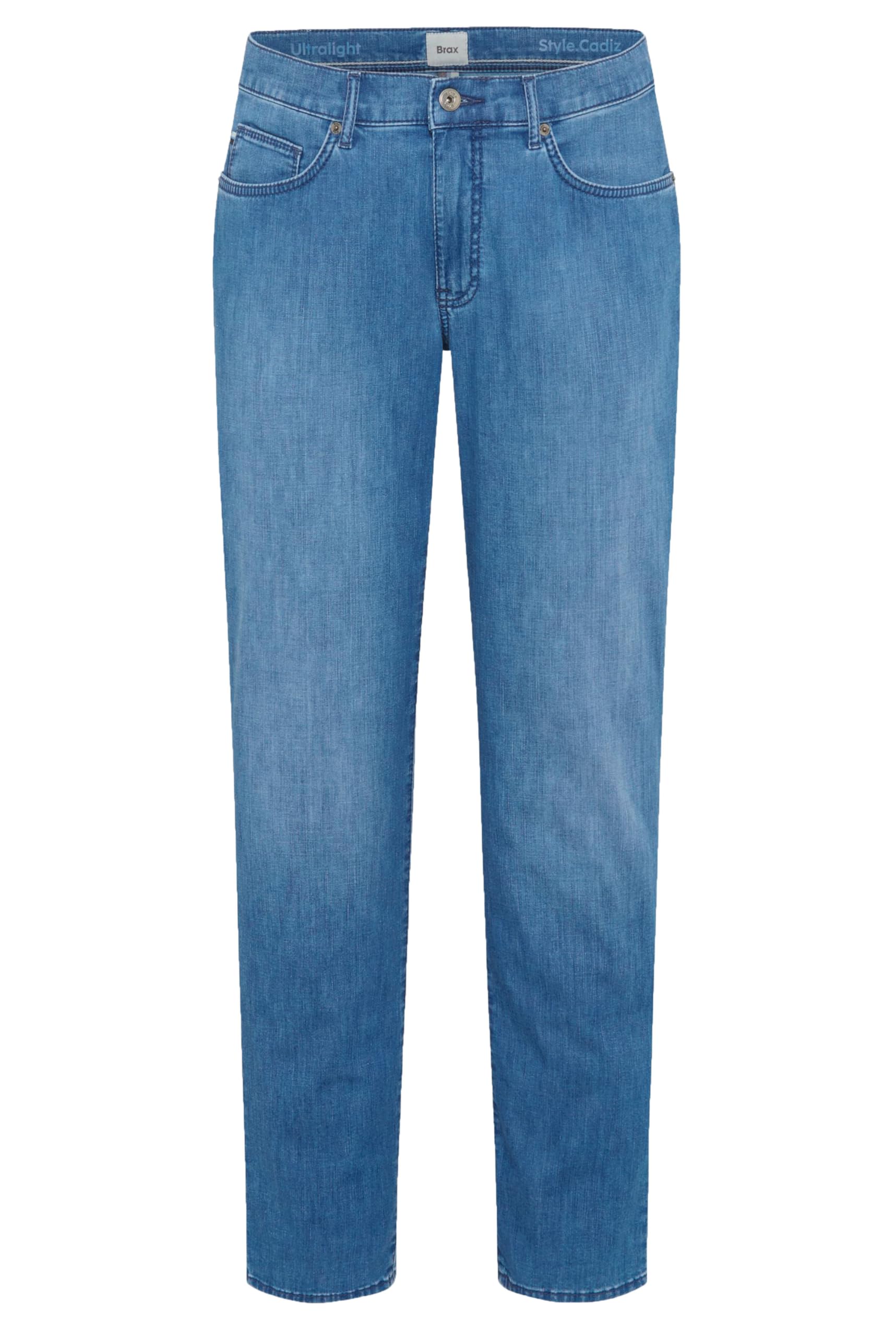 BRAX Herren Style Cadiz Ultralight Denim Blue Planet Five-Pocket Jeans Summer Blue Used