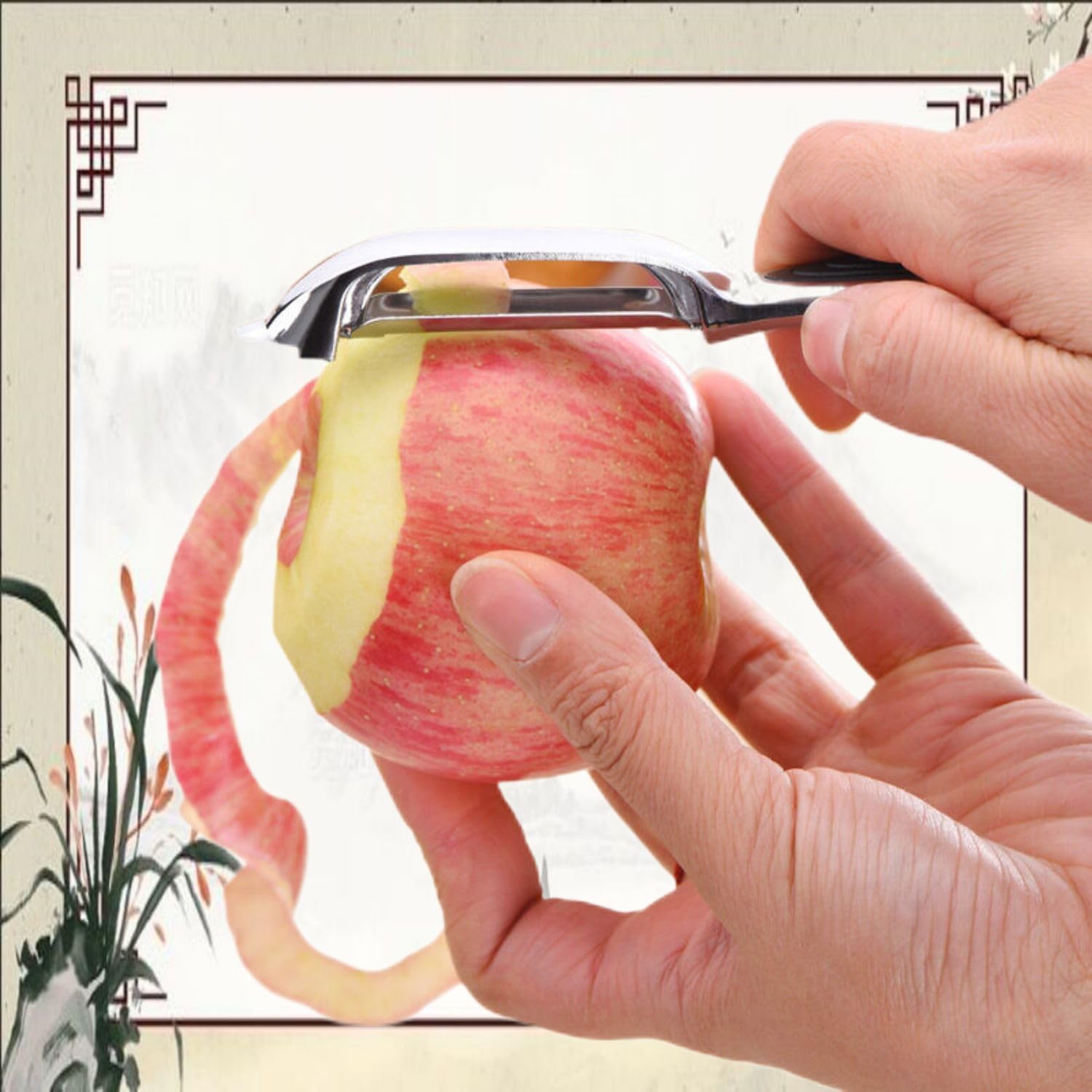 不锈钢削皮刀 Potato Peeler,Swivel Vegetable Peeler 水果削皮神器 水果削皮神器多功能瓜果土豆刨皮刀刮皮刀 Household Cleaning，Kitchen Storage Essentials