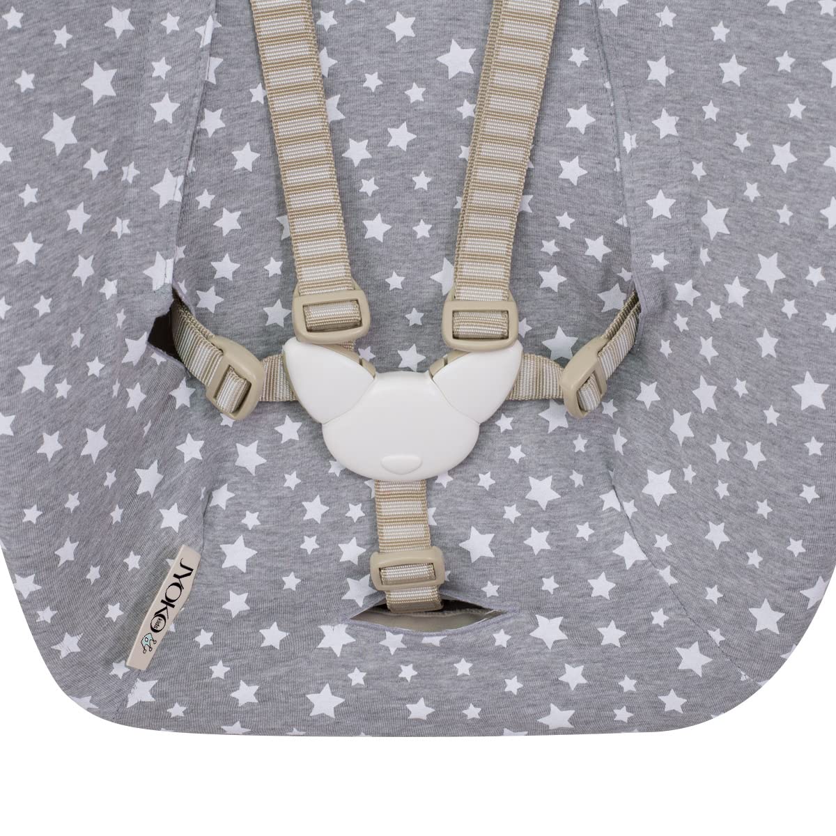 JYOKO KIDS Bezug kompatibel mit Stokke Newborn (White Star)