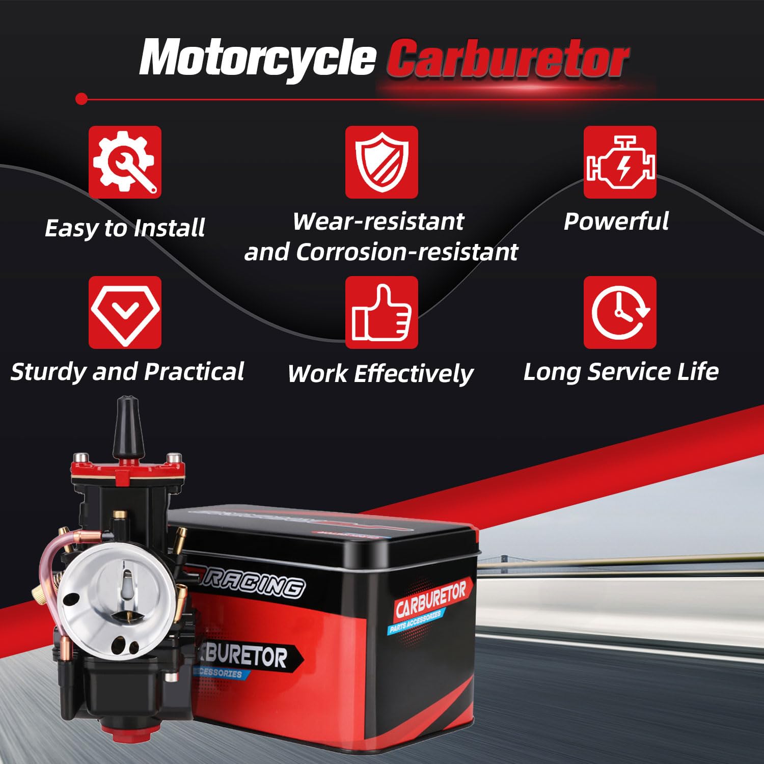 Carburatore Pwk 28MM universale moto jet di potenza carburatore sostituire per motore 75cc a 125cc Dirt Pit Bike Motocross Moto Scooter ATV Quad Pwk 28MM Carb