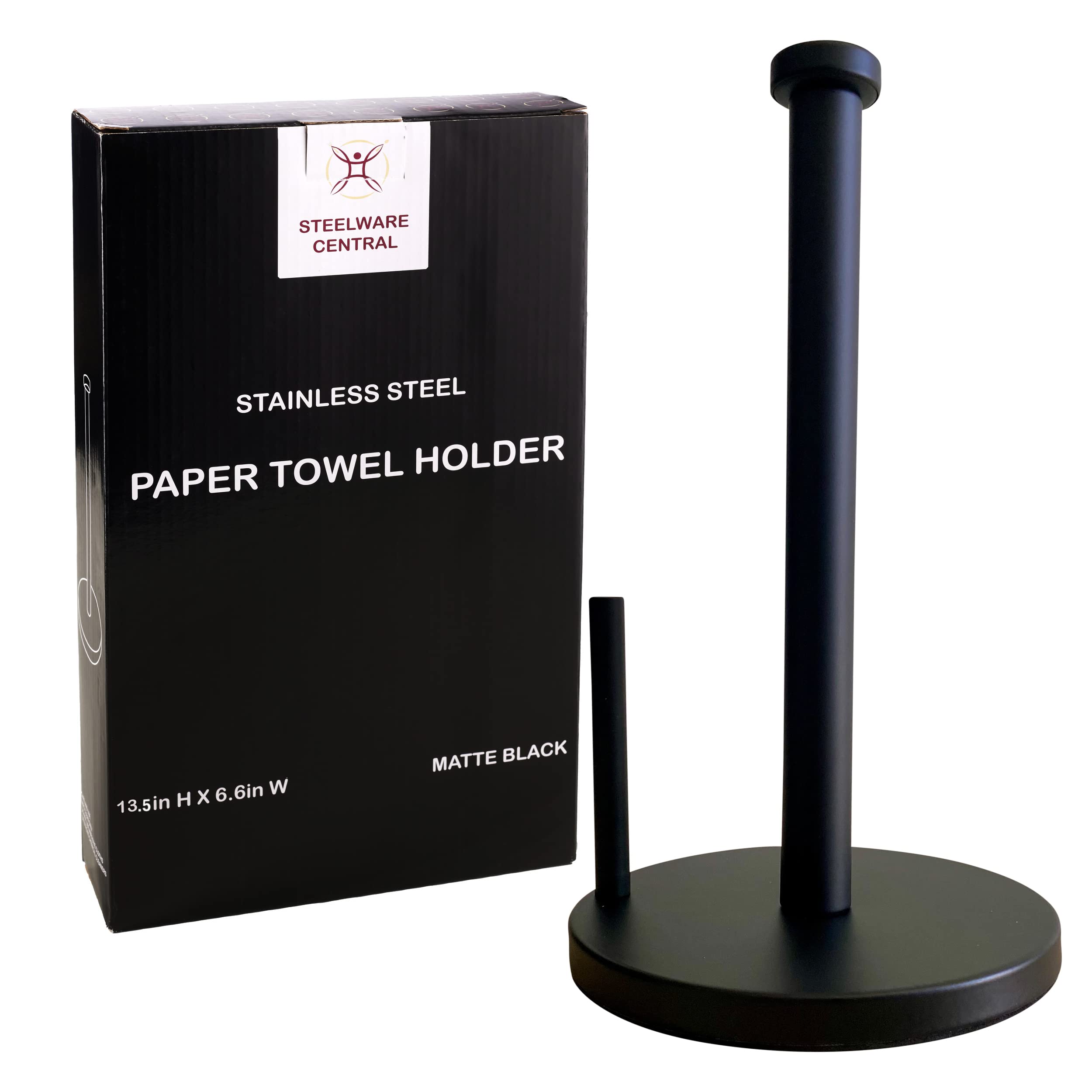 Paper Towel Holder Stainless Steel (Matte Black)