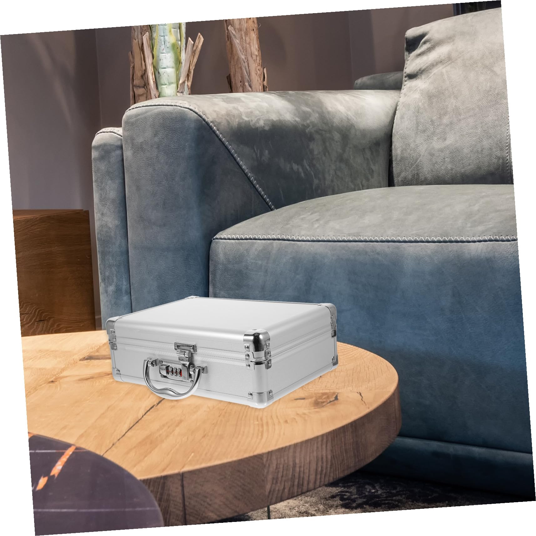 Mallette Aluminium Multifonction avec Poignée Boîte de Rangement Outils Mécanique Valise de Stockage Robuste avec Serrure à Code Organisateur Portable pour Accessoires et Bijoux