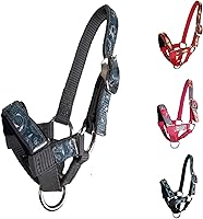 Vista 6 de Tahoe Tack Halter de alpaca superpuesto de nailon con banda nasal acolchada - 6 meses de garantía