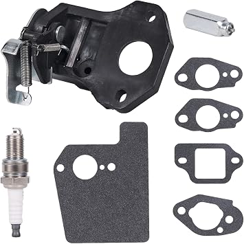 16620-Z8D-305 Thermo Wax Assembly & 16600-Z8B-900 Choke Control for Honda GCV160 GCV160A0 GCV160LA0 GCV160LA1 GCV190 GCV190LA HRX217 HRR216 Lawn Mower Engine Parts - with Spark Plug Gaskets