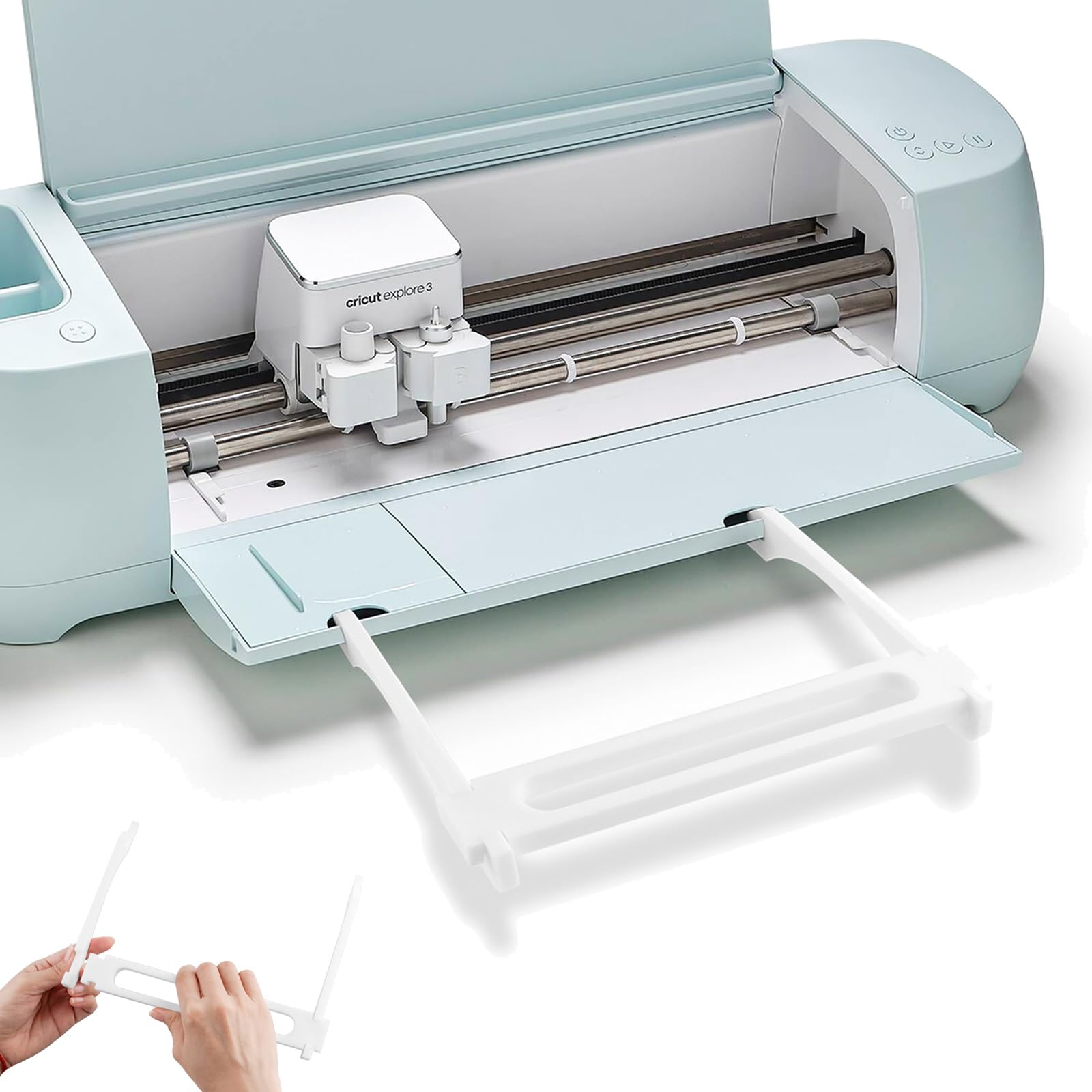 CYFUN DESIGN Extension Tray for Explore Air 2 & Explore 3, Cutting Mat 12x12 Holder for Maker and Explore Air Series, Tray Extender Compatible with Mat Extender Tools