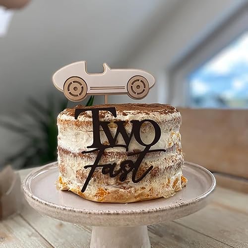 Miniatura 3 de Decoración para tartas de cumpleaños con dos diseños rápidos para decoración de fiesta de segundo cumpleaños para niño y niña