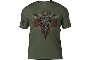 Medic Vintage Logo Heather Military Green EMS Tee