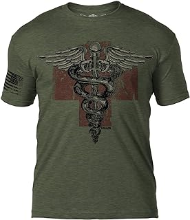 Medic Vintage Logo Heather Military Green