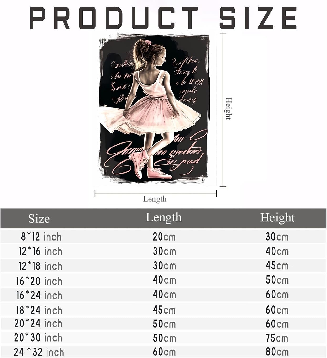 Gabbana Ballet Lady Diamond Painting Kits, Full Round Diamond Art Kits for Adults 5D Fairy Diamond Art, Personalized Gifts for Family and Friends Room Wall Decor 18x24 Inch