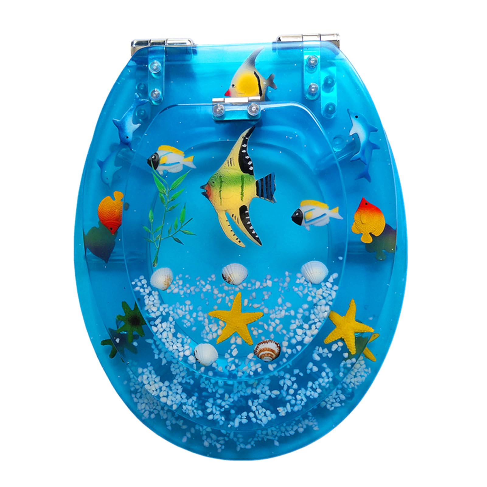 Buhelyc Coperchio per WC Familiare, Copriwater per Famiglia con Chiusura Rallentata, Rilascio Rapido, Forma O/U/V, per Uso Adulto E Adatto Ai Bambini, Facile da Installare E Pulire