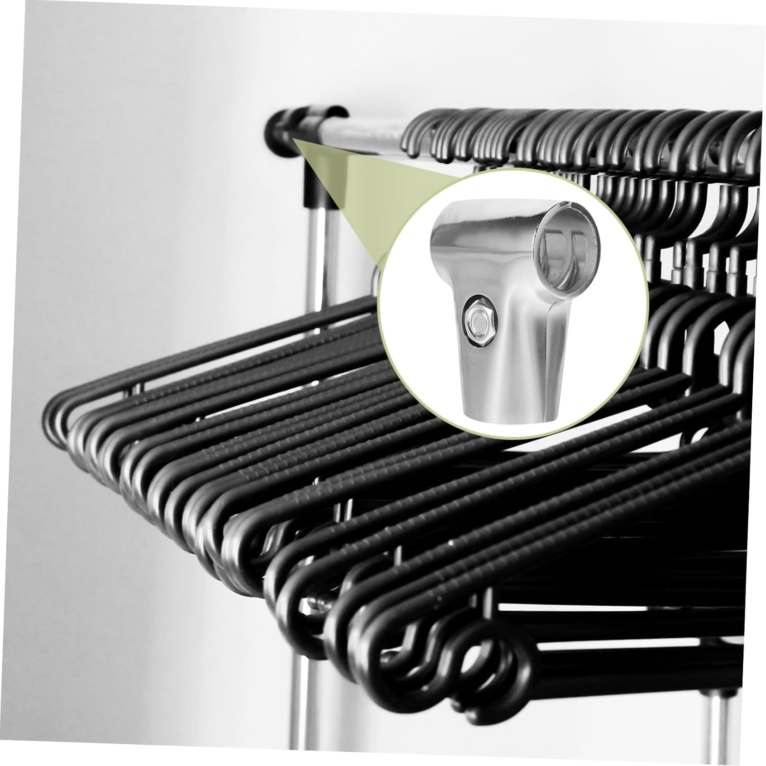 Heavy Duty Pole Flange Socket Closet Rod Hardware Stainless Steel Connectors