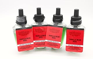 Vanilla Bean Noel, Bath and Body, Wallflowers Home Fragrance Refills, 0.8 fl oz each, 4 pack