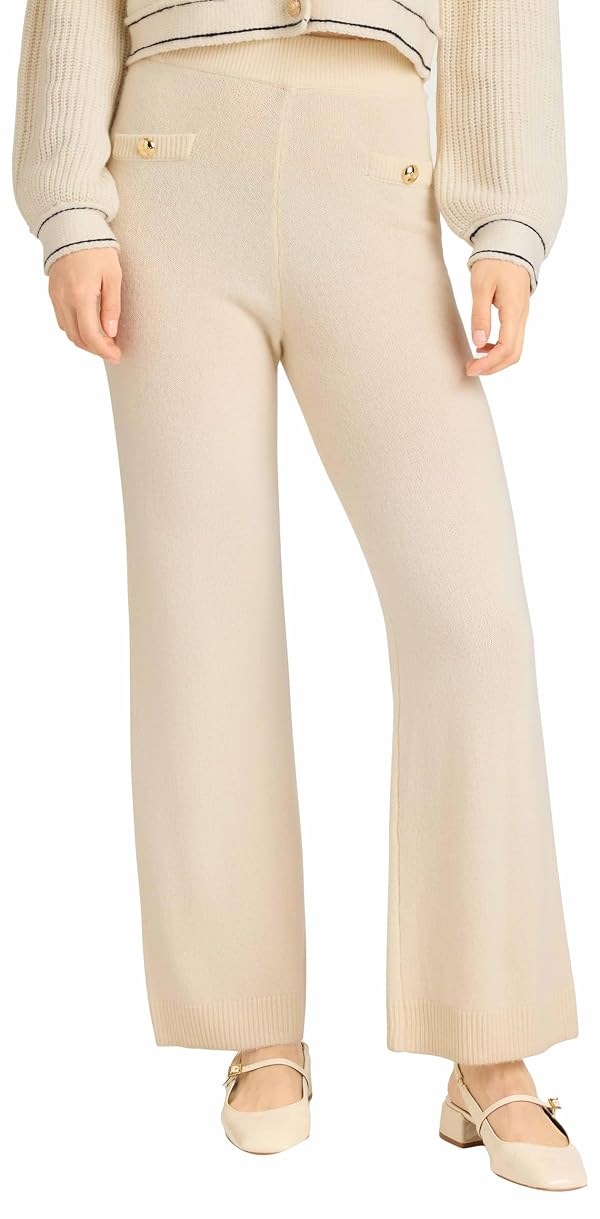Cinq à Sept Women's Cosmin Cashmere Pant, Ivory, L by Cinq à Sept - Used condition - US$202.65