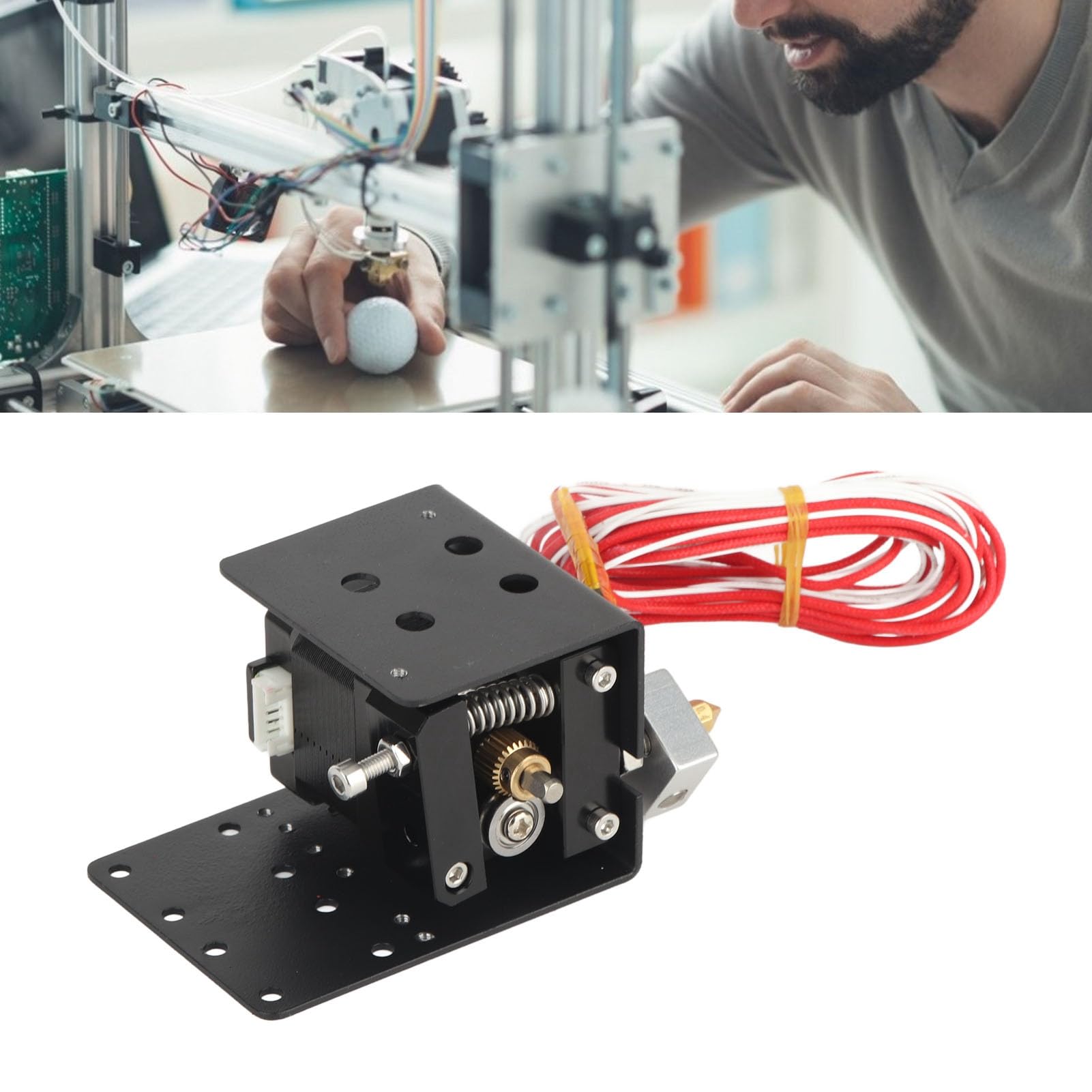 Kit hotend per stampante 3D, ugello estrusore alto da 0,4 mm, compatibile con Anet A8 Plus, accessori per stampa 3D resistenti e interamente in metallo.