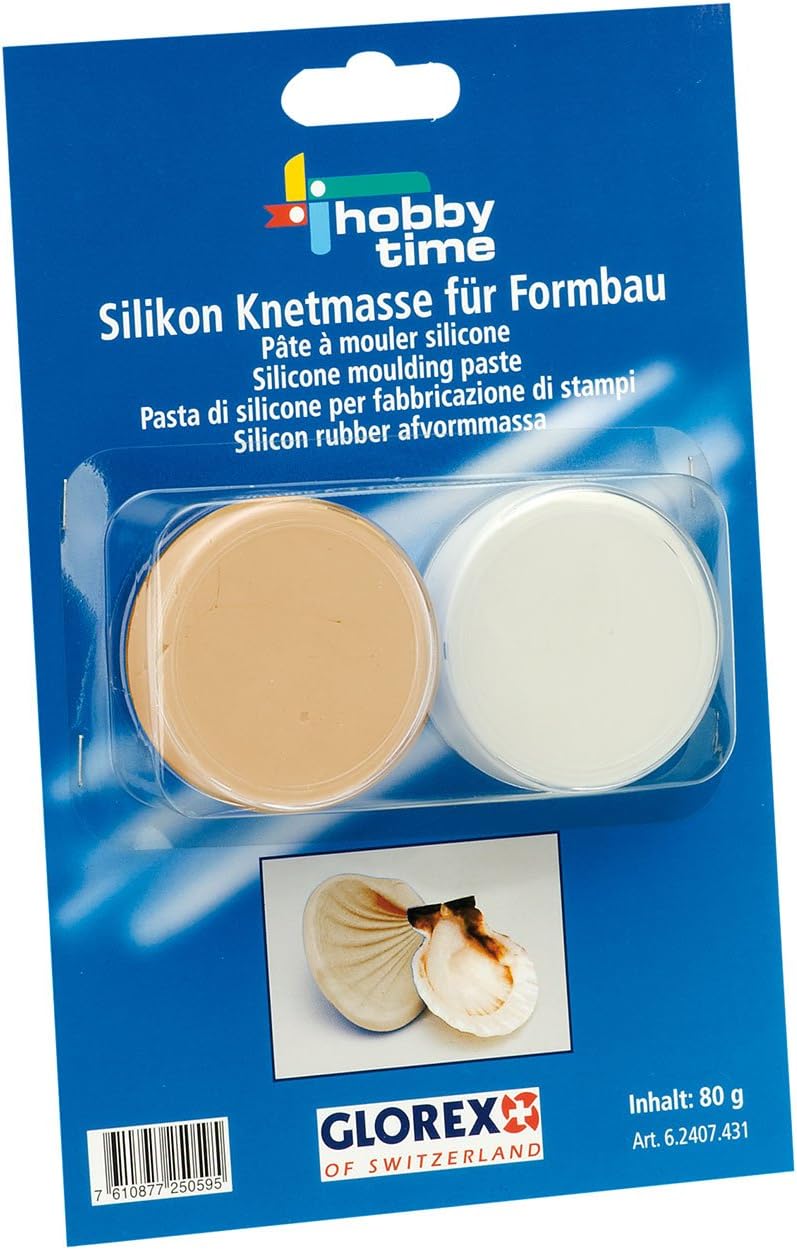 Glorex6 2407 431 Silicone Modelling Clay 2 Components – 2 x 40g