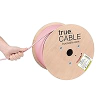 Vista 14 de TRUE CABLE Cable Ethernet a granel de elevación blindada Cat6A, 1000 pies, azul, cobre sólido desnudo 23 AWG, 750 MHz, F/UTP, PoE++ 100 W