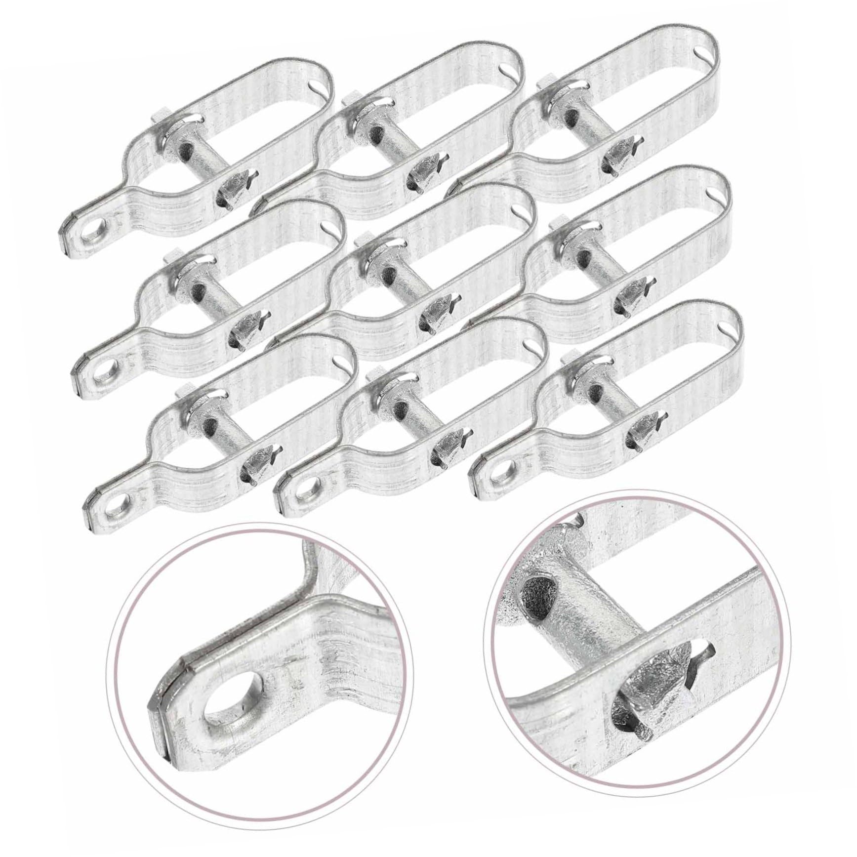 Tensor de Acero de Hierro Plata, 10 Piezas, Alta Resistencia