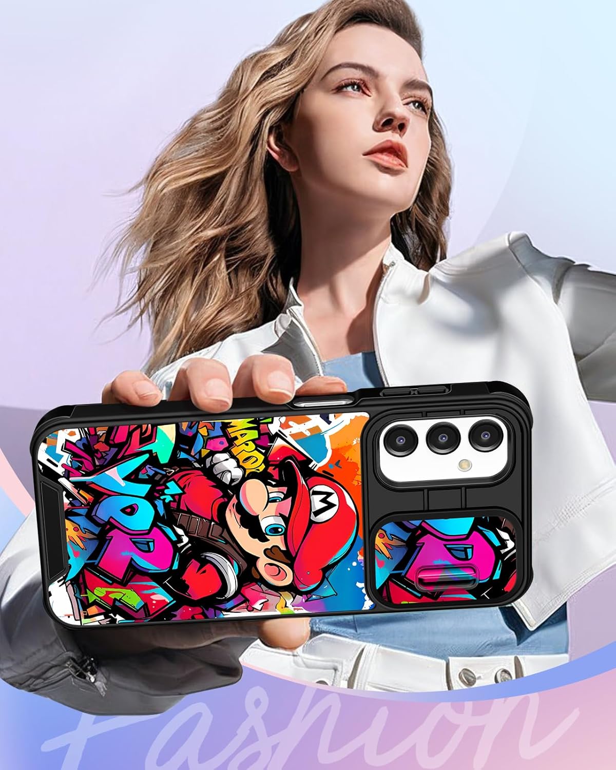 Qerrassa for Samsung A15 Phone Case - Compatible with Magsafe Ring Holder & Camera Cover Cute Cartoon for Samsung Galaxy A15 Phone Case for Women Kawaii Funny Shockproof for Samsung A15 Case, Maliao 7 71B8do1L0sL. AC SL1500