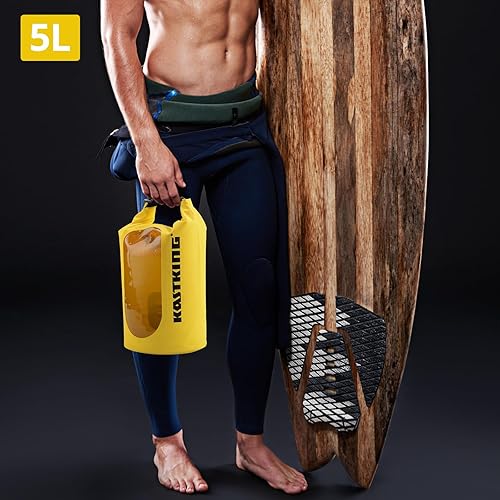 Miniatura 4 de KastKing Bolsas secas, bolsas de almacenamiento 100% impermeables, construcción de grado militar para natación, kayak, canotaje, senderismo,