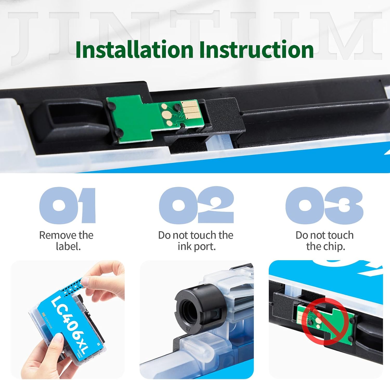 LC406XL Ink Cartridges Compatible Replacement for Brother LC406XL Ink Cartridges LC406 LC 406 XL Compatible with Brother MFC-J4335DW MFC-J5855DW MFC-J6955DW MFC-J4535DW MFC-J6555DW Printer(4-Pack)