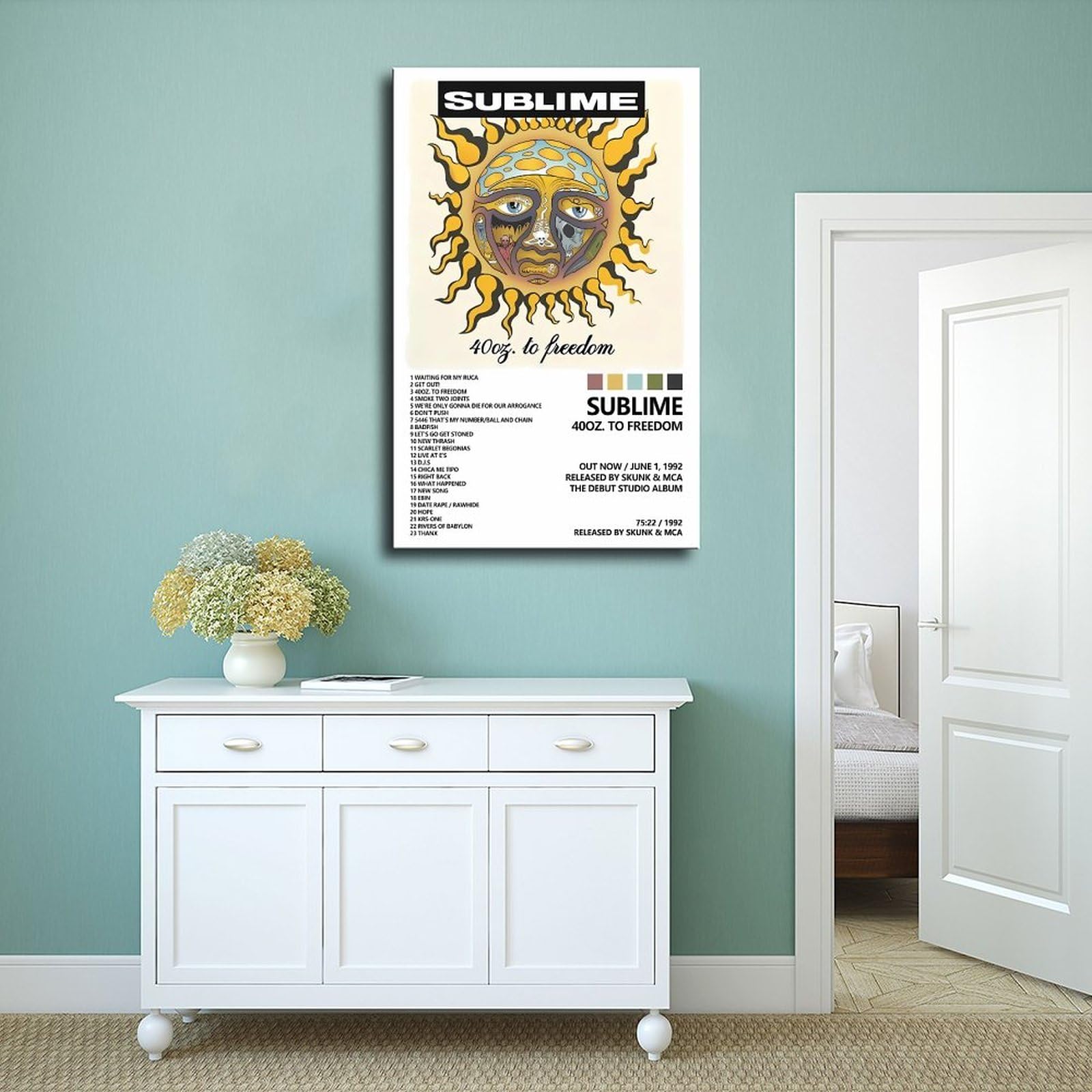 アート・デザイン・音楽 You have more freedom than you're using Sublime Poster 40oz. to Freedom Music Album Poster Canvas