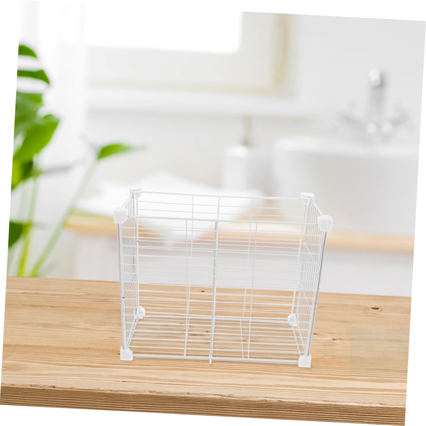 Organizador de Estantes para Congelador de Hierro Rejilla y Cesta Inferior, Divisor Interno Fácil de Instalar para Cocina y Almacenamiento de Alimentos y Frutas