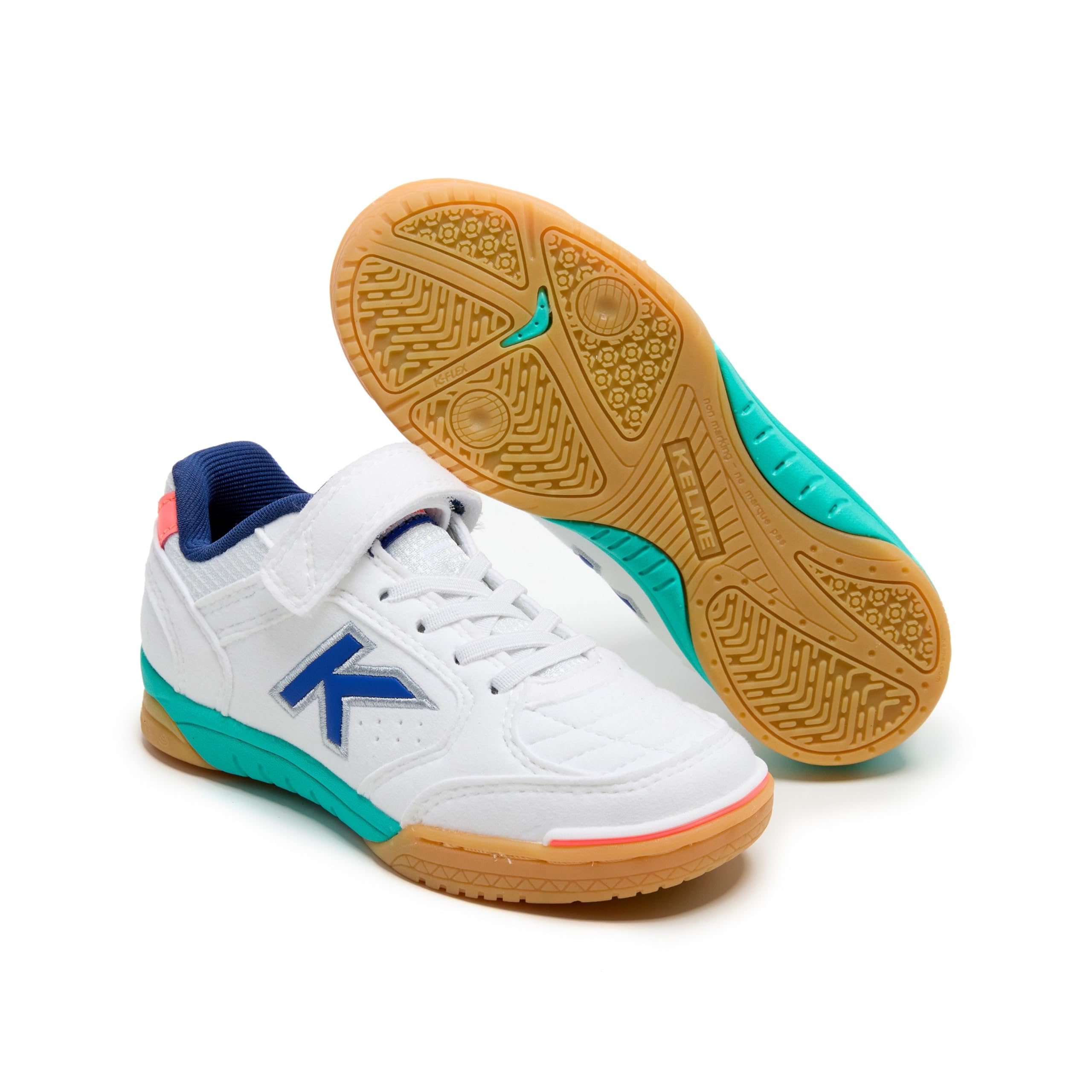 KELME Zapatillas De Fútbol Sala De Niño Precision Elastic Blanco