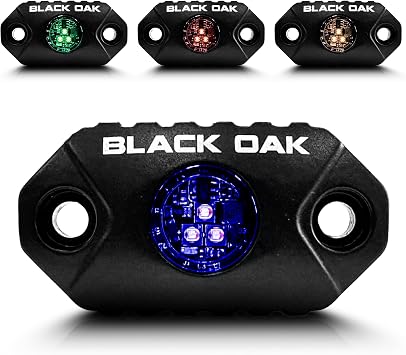 Black Oak LED Marine LED Boat lights RGB Marine Accent Lights, Fishing Lights, Boat Courtesy Lights, Deck Lights for Fishing, Pontoon, Yacht, Sailboat Controller Sold Separately