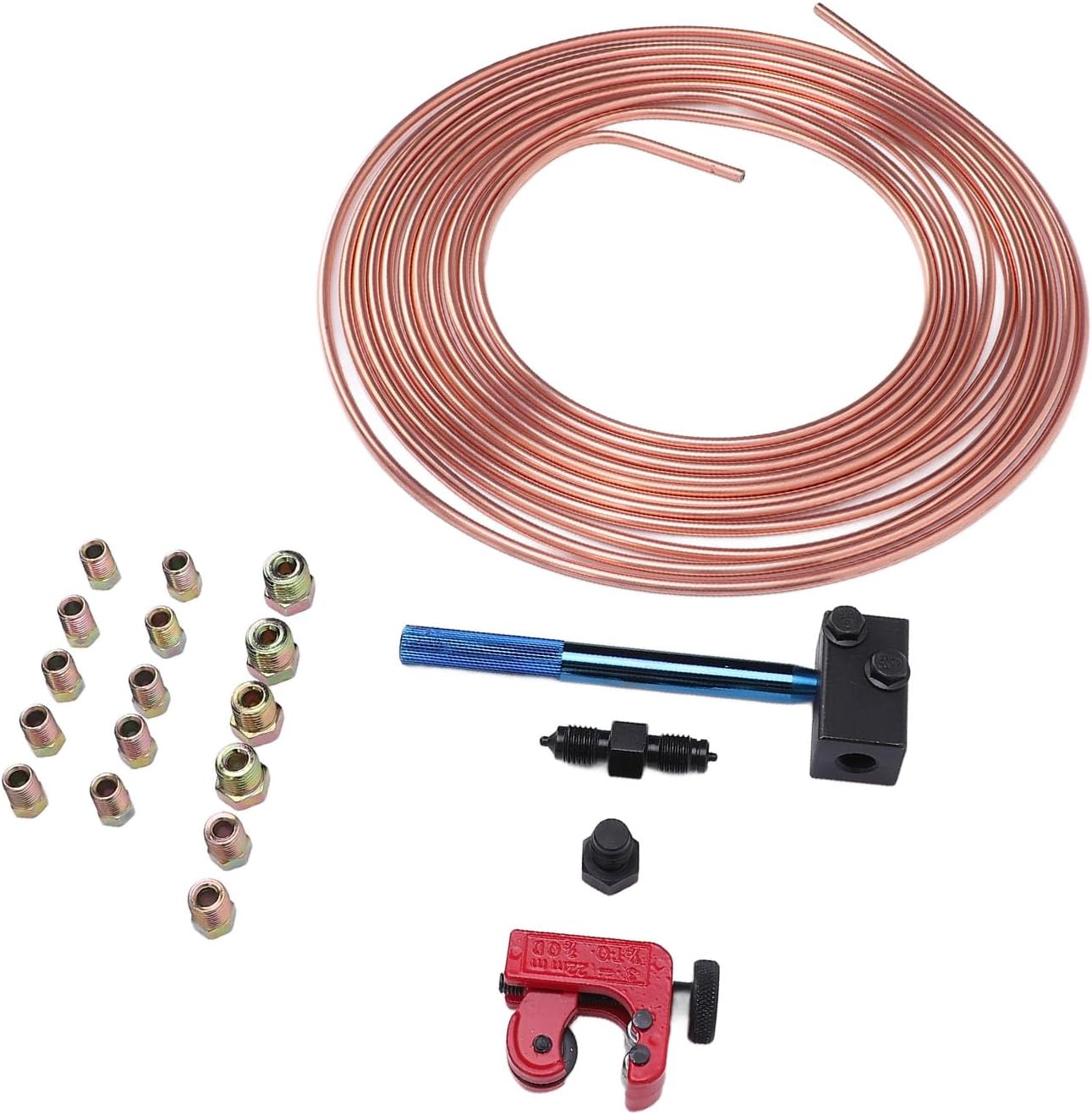 3/16 Inch Brake Lines Proof Piping Kit with Burning Tool for Automotive Maintenance