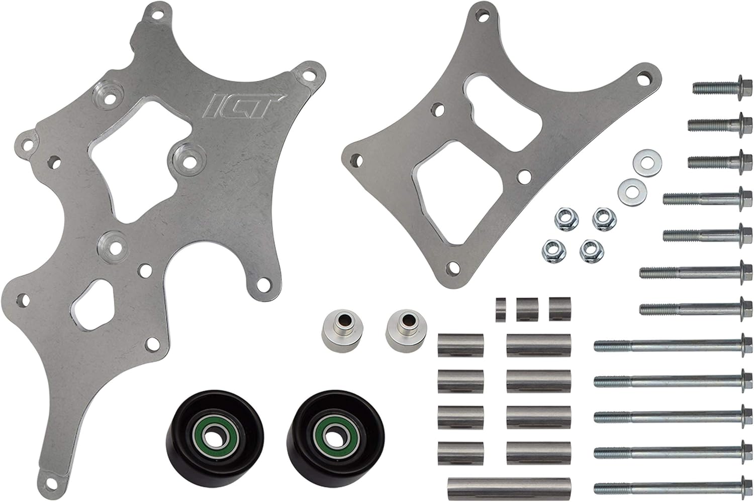ICT Billet LS Truck LSA Supercharger Swap 6 rib Alternator and Power Steering Bracket Kit 551787A-3