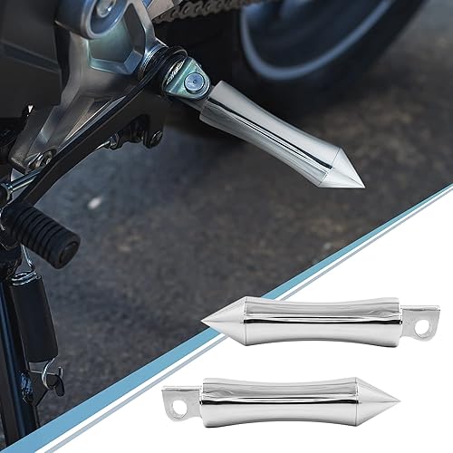 Miniatura 3 de F FIERCE CYCLE 1 par 0.407 in aleación de aluminio motocicleta estribera reposapiés clavija para Harley Davidson macho montaje estriberas soportes