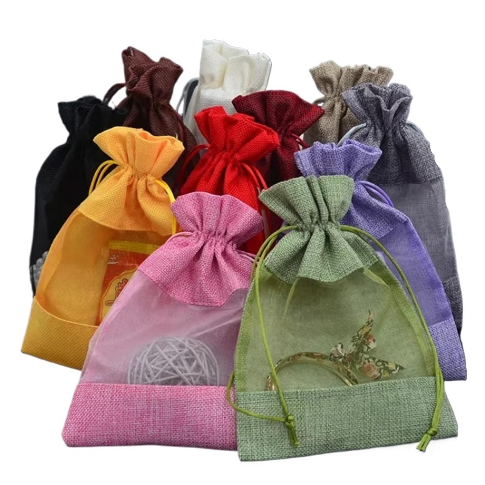 Sacchetti Cotone Sacchetti di organza da 20/50 pezzi