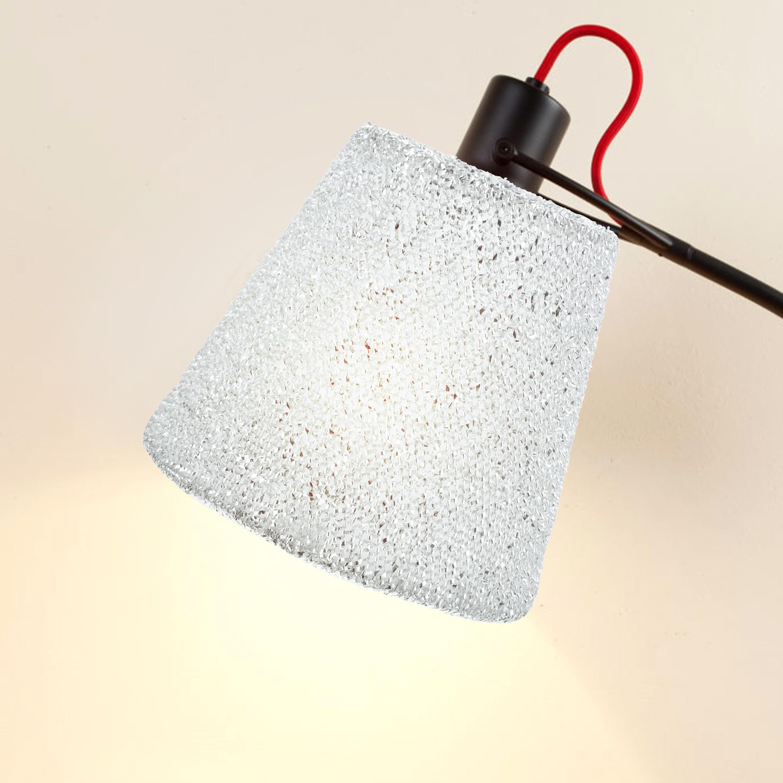 GARVALON Lampenschirme Kleiner Lampenschirm E14 Sockel Für Wohnzimmer Schlafzimmer Tischleuchte Stehleuchte Schreibtisch Dekoration 14 X 13 Cm