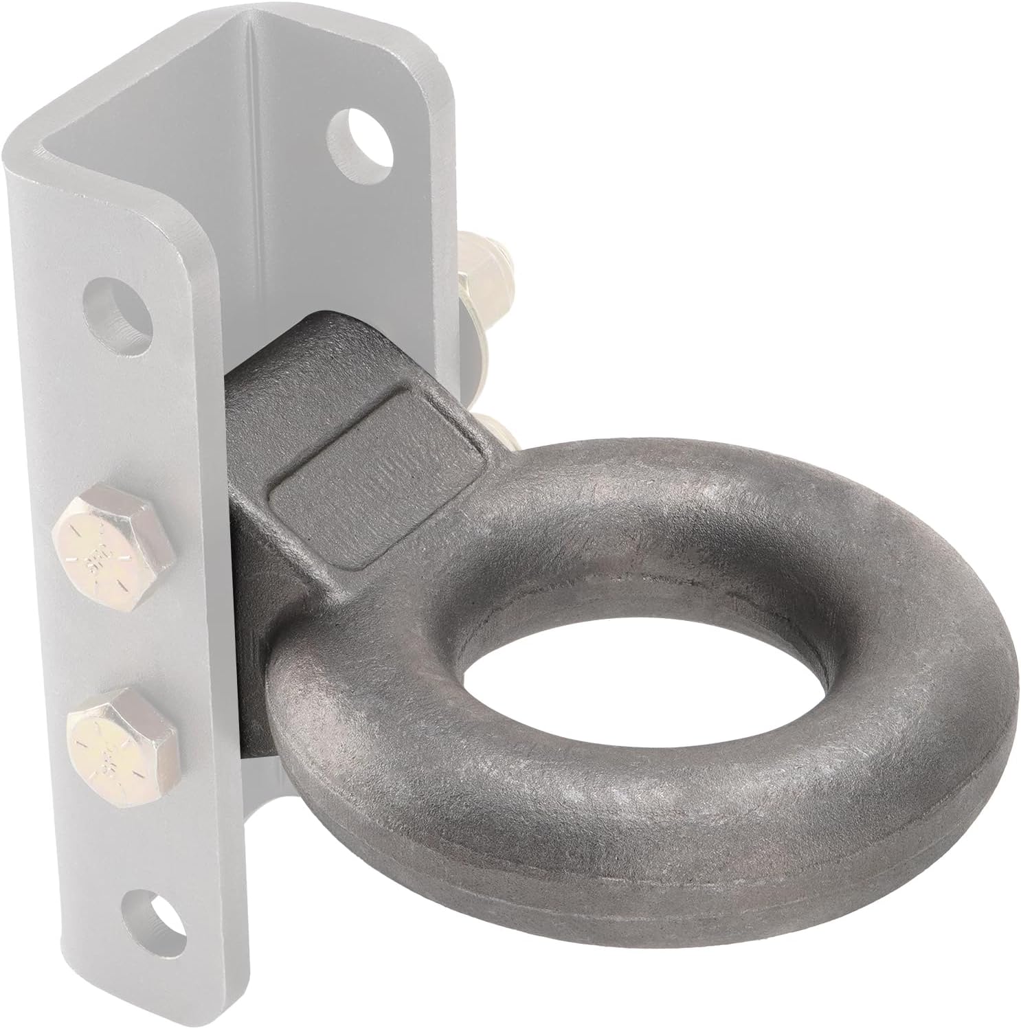 Pintle Hitch Lunette Ring, I.D. 3 inch, Rated Towing Weight 24000 lbs, Heavy Duty Forged Steel, Extra Channel Bracket Required