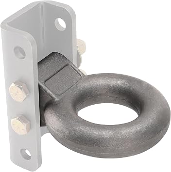 Pintle Hitch Lunette Ring, I.D. 3 inch, Rated Towing Weight 24000 lbs, Heavy Duty Forged Steel, Extra Channel Bracket Required